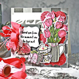 Timeless Tulip 6x6 Stamp Set with Coordinating Metal Dies