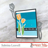 Outlined Tulip Assortment Two Layered Metal Dies