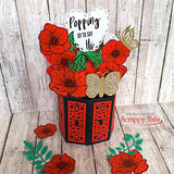 Popping Poppies 6x6 Stamp Set with Coordinating Metal Dies