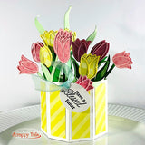 Outlined Tulip Assortment Two Layered Metal Dies