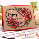 Popping Poppies 6x6 Stamp Set with Coordinating Metal Dies