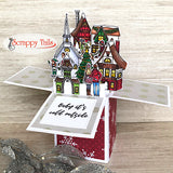 6x6 German Winter Village Stamp