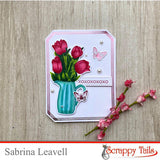 Timeless Tulip 6x6 Stamp Set with Coordinating Metal Dies