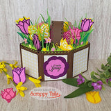 Outlined Tulip Assortment Two Layered Metal Dies