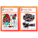 Rose Petals 6x6 Stamp Set with Coordinating Metal Dies