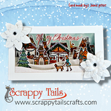 6x6 German Winter Village Stamp