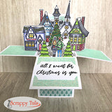 6x6 German Winter Village Stamp