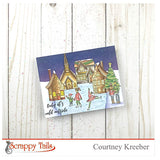 6x6 German Winter Village Stamp